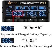 WISSBLUE LCD-4 18650 Battery Charger — image 3
