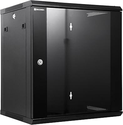 RackPath 12U Wall Mount Network Rack Cabinet