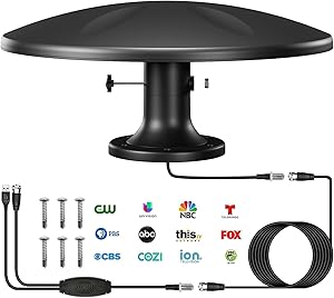 DTB TECH Outdoor TV Antenna with Amplifier, 120 Miles Range Review