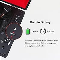 dl Portable Suitcase Record Player 3-Speed Bluetooth Turntable — image 3