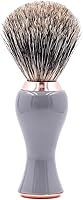 Parker 3-Band Pure Badger Shave Brush with Stand - Gray and Rose Gold — image 1