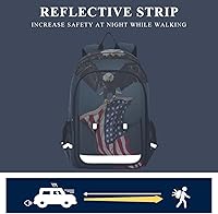 ALAZA American Flag Bald Eagle Laptop Backpack — image 5