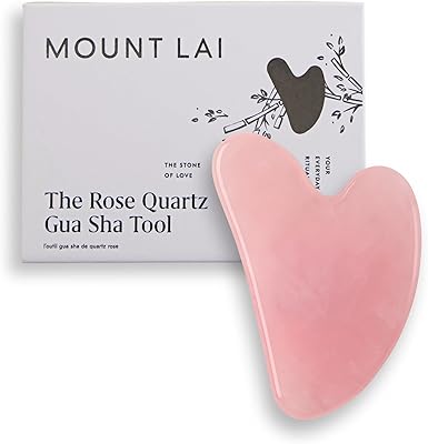 Mount Lai Rose Quartz Gua Sha Facial Tool