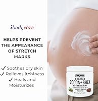 ibodycare Organic Raw Shea Butter Cocoa Butter Body Balm, 8 oz — image 3