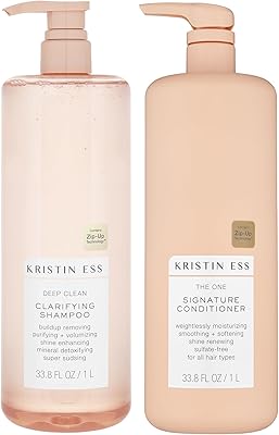 Kristin Ess Clarifying Shampoo and Conditioner Set 33.8oz