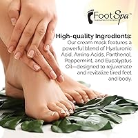 FootSpa Cream Mask for Foot, 128 Oz with Peppermint and Eucalyptus Oil — image 5