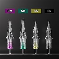 BIGWASP 50pcs Assorted Disposable Cartridge Tattoo Needles Round Shader — image 3