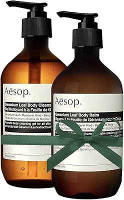 Aesop Geranium Leaf Body Cleanser & Balm Set 16.9 oz + 16.5 oz
