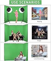GSKAIWEN 7.87ft x 13.12ft Green Screen Backdrop with Stand — image 8