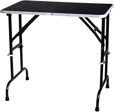 Master Equipment Adjustable Height Grooming Table, 42 x 24-Inch, Black