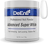 DeEnterprises Acrylic Nail Powder 4oz Bright White — image 1