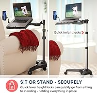LEVO G2 V16 Mobile Laptop Stand Desk Rolling Cart — image 4