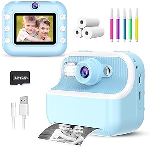 TKECWOB M8 Kids Camera Instant Print with 32GB SD Card Review