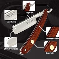 Gold Dollar Straight Razor Wooden Handle — image 3