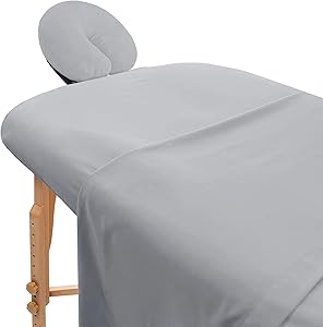 Avalon Care 3-Piece Massage Table Sheets Set - Silver Review