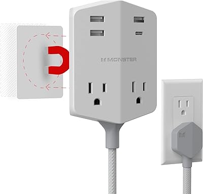 Monster Power Shield Magnetic Wall Outlet Extender