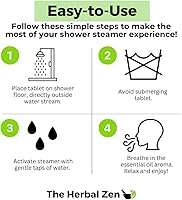 Herbal Zen Tropical Refresh Shower Steamers with Citrus Essential Oils — image 8