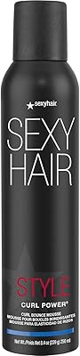 SexyHair Style Curl Power Curl Bounce Mousse, 8.5 oz