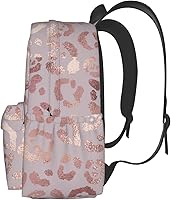 Rose Gold Leopard Skin Tote Backpack — image 5