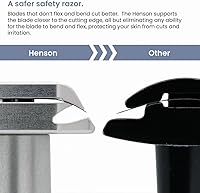 Henson Shaving Razor - Jet Black Double Edge Safety Razor — image 3