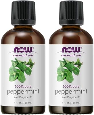 NOW Foods Peppermint Oil 100% Pure & Natural - 4 oz. (Two Pack)