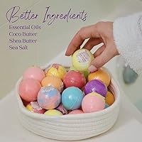 EvolutionUSA Refresh Bath Bombs, 24 Mini Bath Balls for Women — image 9