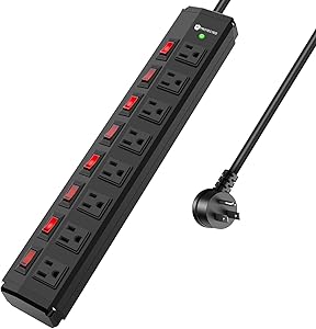 ANNQUAN 8 Outlet Power Strip with 8 Individual Switches Review