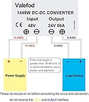 Valefod 48V to 24V 60A 1440W DC to DC Buck Converter — image 7