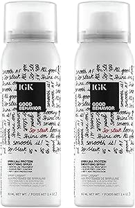 IGK Good Behavior Spirulina Protein Smoothing Hairspray 2.4oz (Pack of 2) Review
