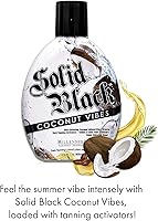 Millennium Tanning Solid Black Coconut Vibes Dark Tanning Lotion 13.5oz — image 6