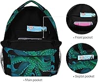 ALAZA Watercolor Octopus Large Backpack for Kids — image 5