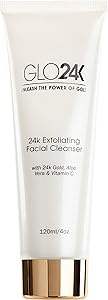 GLO24K Exfoliating Facial Cleanser with 24k Gold, Aloe Vera, and Vitamins Review