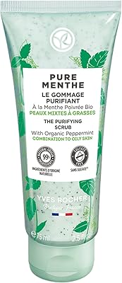 Yves Rocher Purifying Scrub for Combination to Oily Skin - Pure Menthe 2.5oz