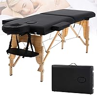 HHS Professional 84″ Portable Massage Table - Black — image 1
