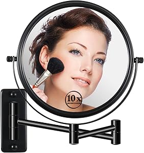 LANSI Wall Mounted Magnifying Makeup Mirror with 1X/10X Magnification Review