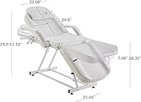 Bellavie Adjustable Salon Bed - White — image 7