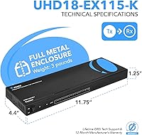 OREI UHD18-EX115-K 4K 1x8 HDMI Extender Splitter — image 5