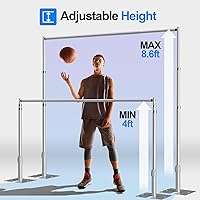 GLOSHOOTING Pipe and Drape Backdrop Stand Kit 8.6x10ft — image 2