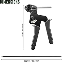 KTDSFA Heavy Duty Black Stainless Steel Cable Tie Kit — image 8