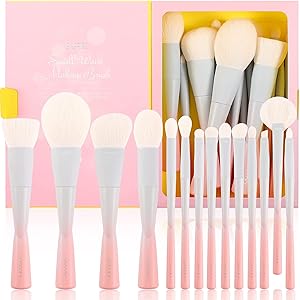Docolor 14Pcs Makeup Brushes Set - Pink