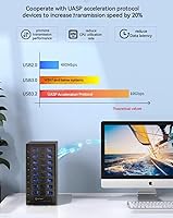IO CREST 8-Bay Tool-Less SATA Hard Drive Enclosure, 22TB Capacity — image 7