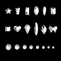 Yzzseven Rhinestone Set 600 White Diamonds + 2500 Flat Rhinestones — image 4