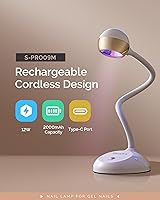 MelodySusie Cordless Rechargeable Nail Lamp Pro09M — image 2