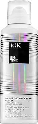 IGK BIG TIME Volume & Thickening Mousse 6.2 Oz