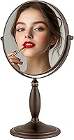 OVENTE 8" Tabletop Makeup Mirror with 1X/7X Magnification — image 1