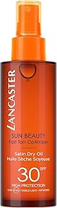 Lancaster Sun Beauty Satin Sheen Oil Fast Tan Optimizer SPF 30, 5oz Review