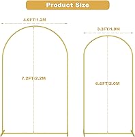 UDEAR 7.2FT Metal Arch Backdrop Stand — image 3