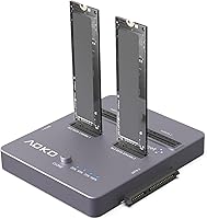 AOKO M.2 NVMe SSD Cloner, Dual-Bay 4-in-1 Hard Drive Duplicator/Reader — image 1