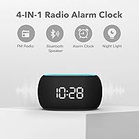ANJANK AC209F Alarm Clock FM Radio with Bluetooth Speaker — image 2