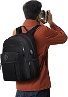 ZUBOND Unisex Black Backpack with USB Port, 15.6-Inch Laptop Compartment, 30L — image 5